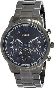 Guess Hendrix Chronograph Gunmetal Dial Gunmetal Steel Strap Watch for Men - W1309G3