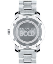 Movado Bold Crystal Dot Silver Dial Silver Steel Strap Watch For Women - 3600334
