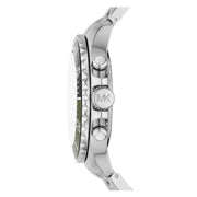 Michael Kors Everest Chronograph Black Dial Silver Steel Strap Watch For Men - MK8976