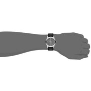 Burberry The City Grey Dial Black Leather Strap Watch for Men - BU9030