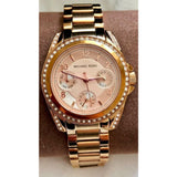Michael Kors Blair Rose Gold Dial Rose Gold Steel Strap Watch for Women - MK5613
