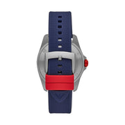 Emporio Armani Sigma Quartz Blue Dial Blue Silicone Strap Watch For Men - AR11217