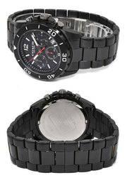 Coach Kent Chronograph Black Dial Black Steel Strap Watch for Men - 14602554