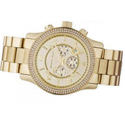 Michael Kors Runway Gold Dial Gold Steel Strap Watch for Women - MK5575