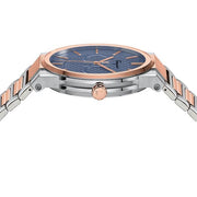Salvatore Ferragamo Sapphire Blue Dial Two Tone Steel Strap Watch for Men - SFHP007-20