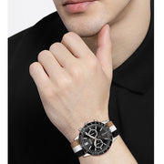 Hugo Boss Allure Chronograph Black Dial Multicolor Nylon Strap Watch for Men - 1513963
