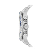 Michael Kors Everest Chronograph Blue Dial Silver Steel Strap Watch For Women - MK7237
