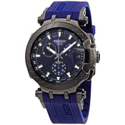 Tissot T Race Chronograph Blue Dial Blue Silicone Strap Watch For Men - T115.417.37.041.00