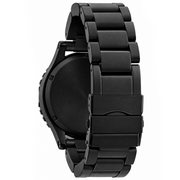 Nixon 42-20 Chrono Black Dial Black Steel Strap Watch for Men - A037-1041