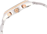Emporio Armani Zeta Chronograph Quartz White Dial Two Tone Steel Strap Watch For Men - AR1998