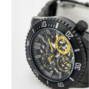 Guess Axel Multifunction Black Dial Black Steel Strap Watch For Men - GW0488G3