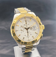 Tag Heuer Aquaracer Caliber 16 Automatic White Dial Two Tone Steel Strap Watch for Men - CAY2121.BB0923