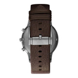 Emporio Armani Sportivo Chronograph Black Dial Brown Leather Strap Watch For Men - AR2462