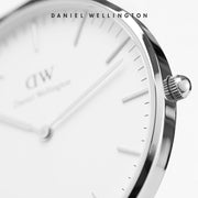 Daniel Wellington Classic Glasgow White Dial Two Tone NATO Strap Watch For Men - DW00100018