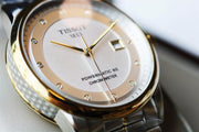 Tissot Luxury Powermatic 80 Silver Dial Silver Steel Strap Watch For Men - T086.408.22.036.00