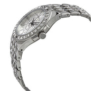 Bulova Phantom Crystal Silver Dial Silver Steel Strap Watch for Men - 96A236
