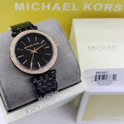 Michael Kors Darci Black Dial Black Steel Strap Watch for Women - MK3322