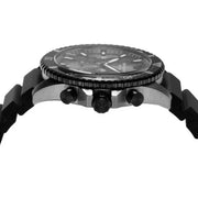 Emporio Armani Diver Chronograph Black Dial Black Silicone Strap Watch For Men - AR11515