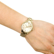 Burberry The Classic Champagne Gold Dial Gold Steel Strap Watch for Women - BU10109