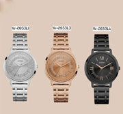 Guess Montauk Rose Gold Dial Rose Gold Steel Strap Watch For Women - W0933L3