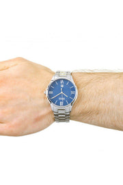 Hugo Boss Governer Blue Dial Silver Steel Strap Watch for Men - 1513487