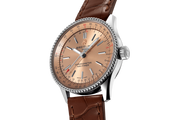 Breitling Navitimer Automatic 35 Brown Dial Brown Leather Strap Watch for Men - A17395201K1P1