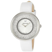 Swarovski Crystalline Pure White Dial White Leather Strap Watch for Women - 5275046