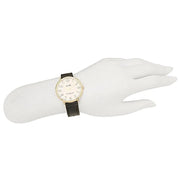 Coach Slim Easton White Dial Black Leather Strap Watch for Women - 14502683