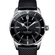 Breitling Superocean Heritage B20 Automatic 44 Black Dial Black Mesh Bracelet Watch for Men - AB2030121B1S1