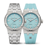 Maurice Lacroix Aikon Automatic Limited Summer Edition Blue Dial Silver Steel Strap Watch For Men - AI6008-SS00F-431-1