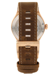 Maurice Lacroix Aikon Automatic Brown Dial Brown Leather Strap Watch For Men - AI6008-BRZ01-730-3