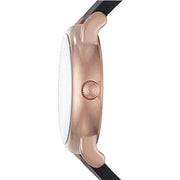 Emporio Armani Luigi Quartz Black Dial Black Rubber Strap Watch For Men - AR11097