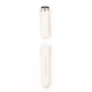 Emporio Armani Classic Chronograph White Dial White Rubber Strap Watch For Men - AR1054