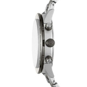Emporio Armani Chronograph Grey Dial Two Tone Steel Strap Watch For Men - AR11391