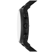 Emporio Armani Luigi Analog Black Dial Black Leather Strap Watch For Men - AR11450