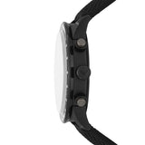 Emporio Armani Mario Chronograph Black Dial Black Nylon Strap Watch For Men - AR11453