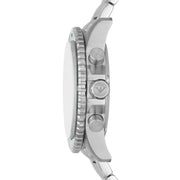 Emporio Armani Diver Chronograph Green Dial Silver Steel Strap Watch For Men - AR11500