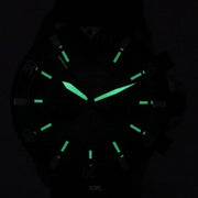 Emporio Armani Diver Chronograph Black Dial Black Silicone Strap Watch For Men - AR11515