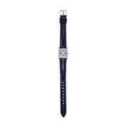 Emporio Armani Genni White Dial Blue Leather Strap Watch for Women - AR11718