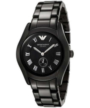 Emporio Armani Ceramica Quartz Black Dial Black Steel Strap Watch For Women - AR1402