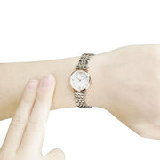 Emporio Armani Gianni Mother of Pearl Dial Two Tone Steel Strap Watch For Women - AR1764