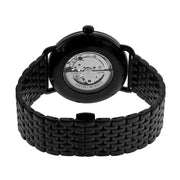 Emporio Armani Meccanico Automatic Black Dial Black Mesh Bracelet Watch For Men - AR60025