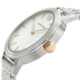 Emporio Armani Interchangeable Mother of Pearl Dial Silver Steel Strap Watch For Women - AR80020