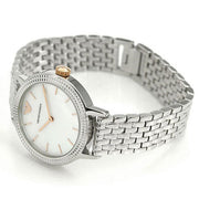 Emporio Armani Interchangeable Mother of Pearl Dial Silver Steel Strap Watch For Women - AR80020