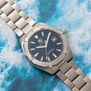 Tag Heuer Aquaracer Blue Dial Watch for Men - WAY2112.BA0928