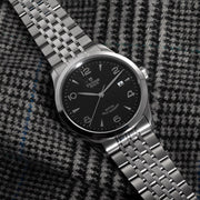 Tudor 1926 Automatic Black Dial Silver Steel Strap Watch for Men - M91650-0002