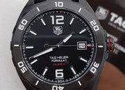 Tag Heuer Formula 1 Automatic Black Dial Black Rubber Strap Watch for Men - WAZ2115.FT8023