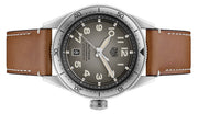 Tag Heuer Autavia Isograph Grey Dial Calfskin Brown Leather Strap Watch for Men - WBE5111.FC8267