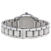 Burberry The City Black Dial Silver Steel Strap Watch for Women - BU9101