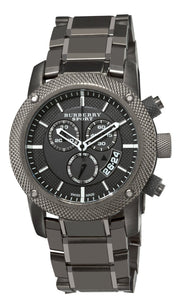Burberry Chrono Sport Brown Dial Brown Steel Strap Watch for Men - BU7716